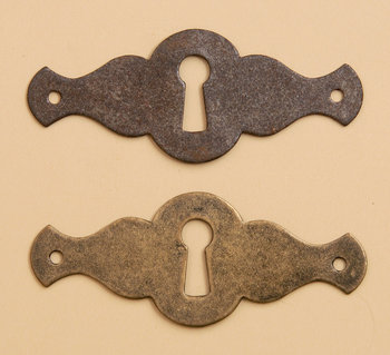 Schlüsselschild Nr. 265 RA, Oberfläche in Rost oder Messing Antik